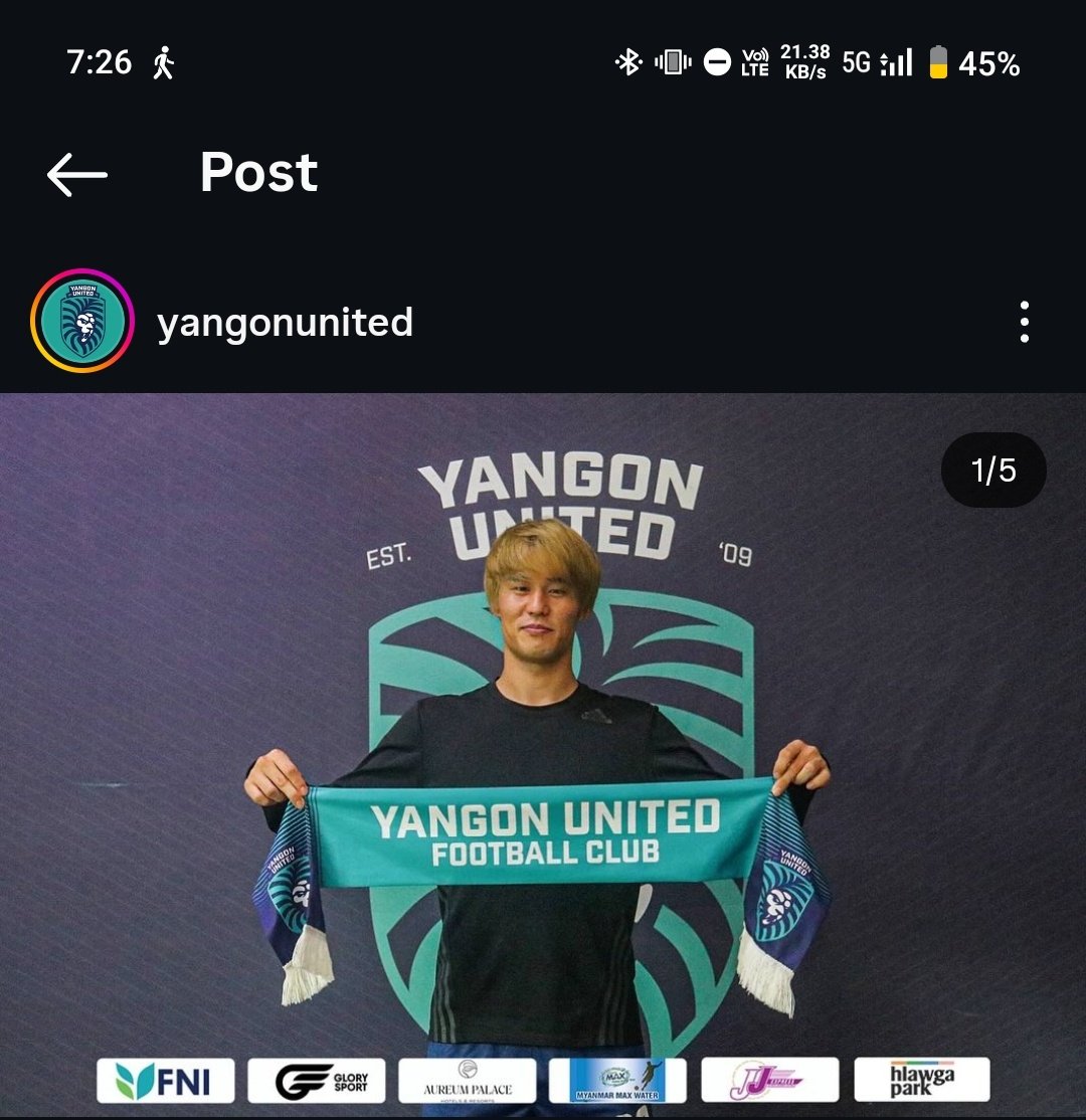 Hama at Yangon United! 🇲🇲