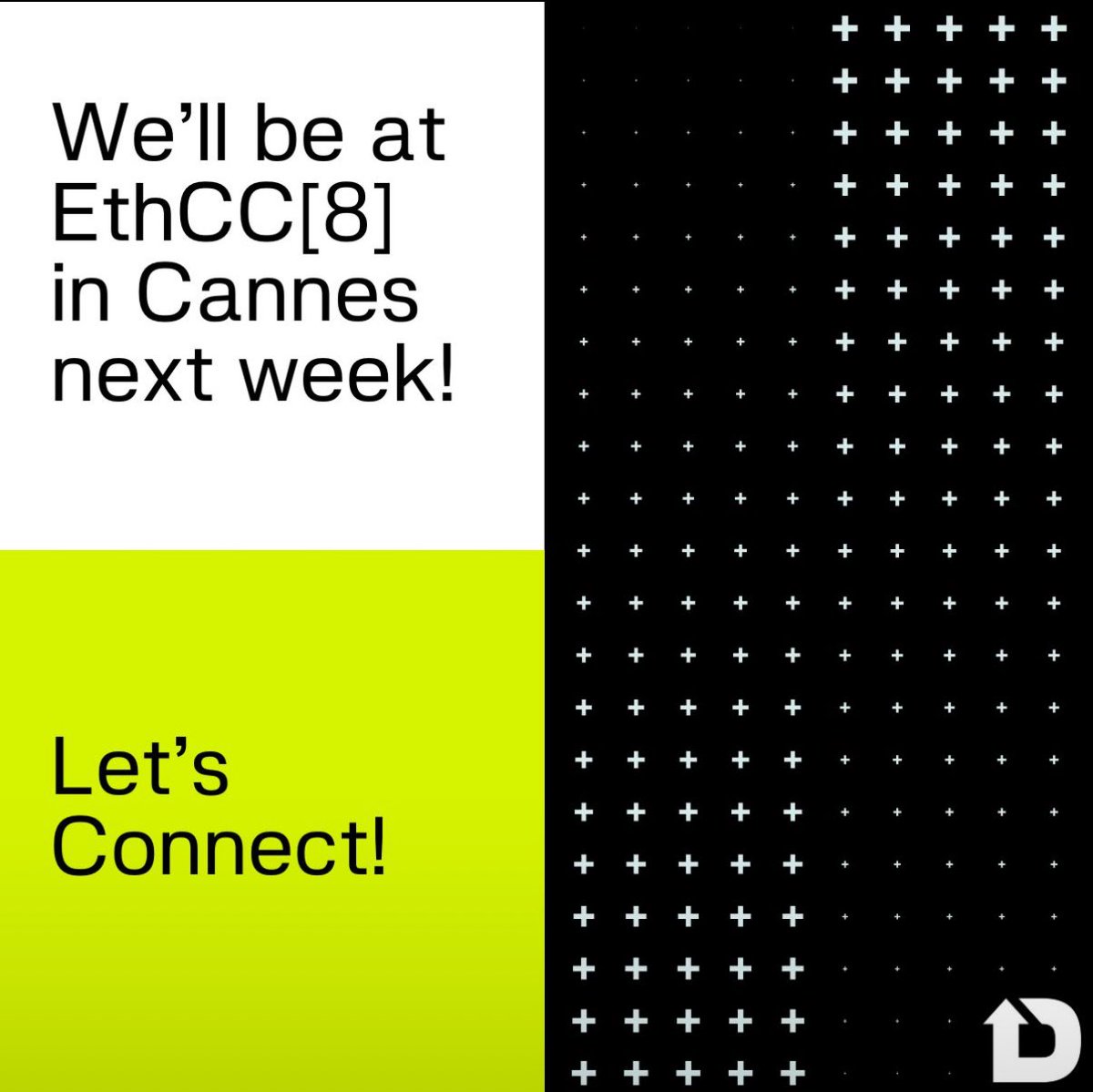 davincitrading_'s tweet photo. We'll be at EthCC in Cannes next week! 

Looking forward to connecting with new and existing projects, ventures, and exchanges to explore opportunities for collaboration! https://t.co/OQsC8y6OOf