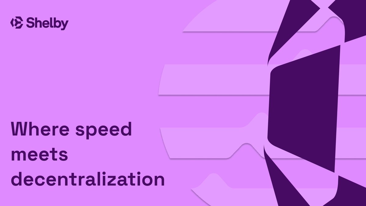 Shelby is here to redefine decentralized data infrastructure
Co developed by <a href="/AptosLabs/">Aptos Labs</a> and <a href="/jump_/">Jump Crypto 🔥💃🏻</a> 
<a href="/shelbyserves/">Shelby</a> is not just another storage layer it’s a Web3 native hot data protocol purpose built for speed scale, and programmability.
Here’s why this matters 👇