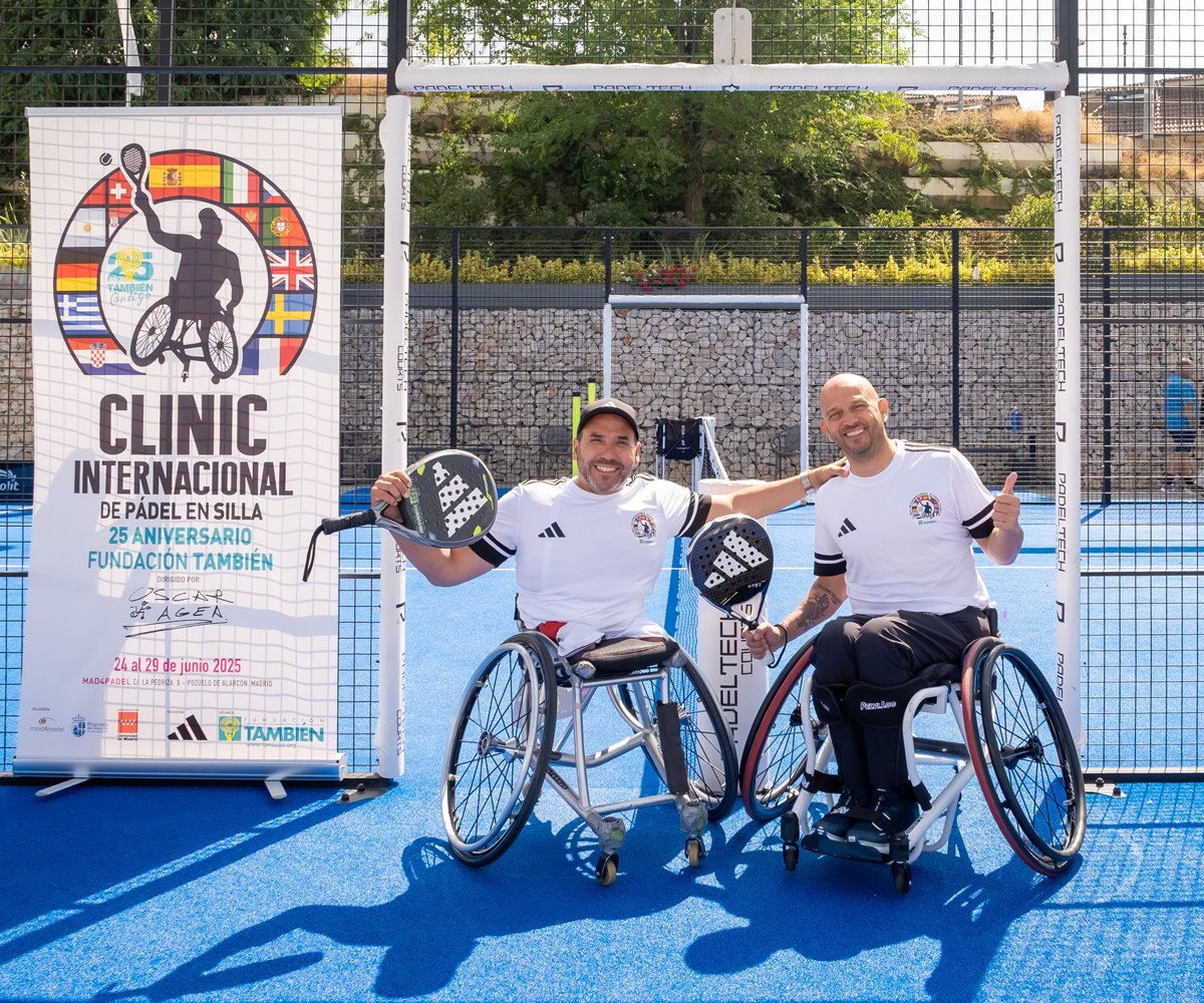 PRESENTACIÓN DEL CLINIC INTERNACIONAL DE PÁDEL EN SILLA 25 ANIVERSARIO FUNDACIÓN TAMBIÉN. Dirigido por Oscar Agea y con la participación de los mejores padelistas internacionales #PADELENSILLA 👨‍🦽
tambien.org/noticias-2025/…