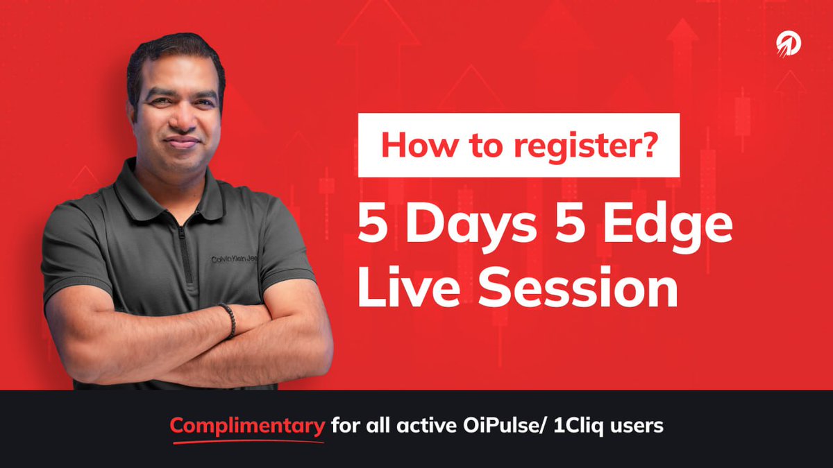 📢 Want to join the 5 Days. 5 Edge. Live Action with <a href="/OiPulse/">OI Pulse</a> &amp; #1Cliq ?

👇 Here’s a quick video on how to register from the OiPulse website

🎥 Watch now: youtu.be/XdUiUdIK59A

✅ 5 Days | 5 Edge | 100% Free
OIPulse.com 
1Cliqtrade.com