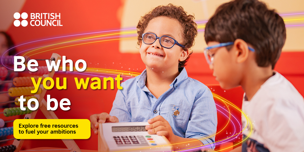 Welcome to ‘Be Who You Want To Be’ – our new digital hub with free resources for learners, teachers &amp; creatives. From IELTS prep to Arts &amp; Teaching tools, it’s all in one place. 🌍

Explore now: bit.ly/4jPVekv

#BeWhoYouWantToBe #BritishCouncil