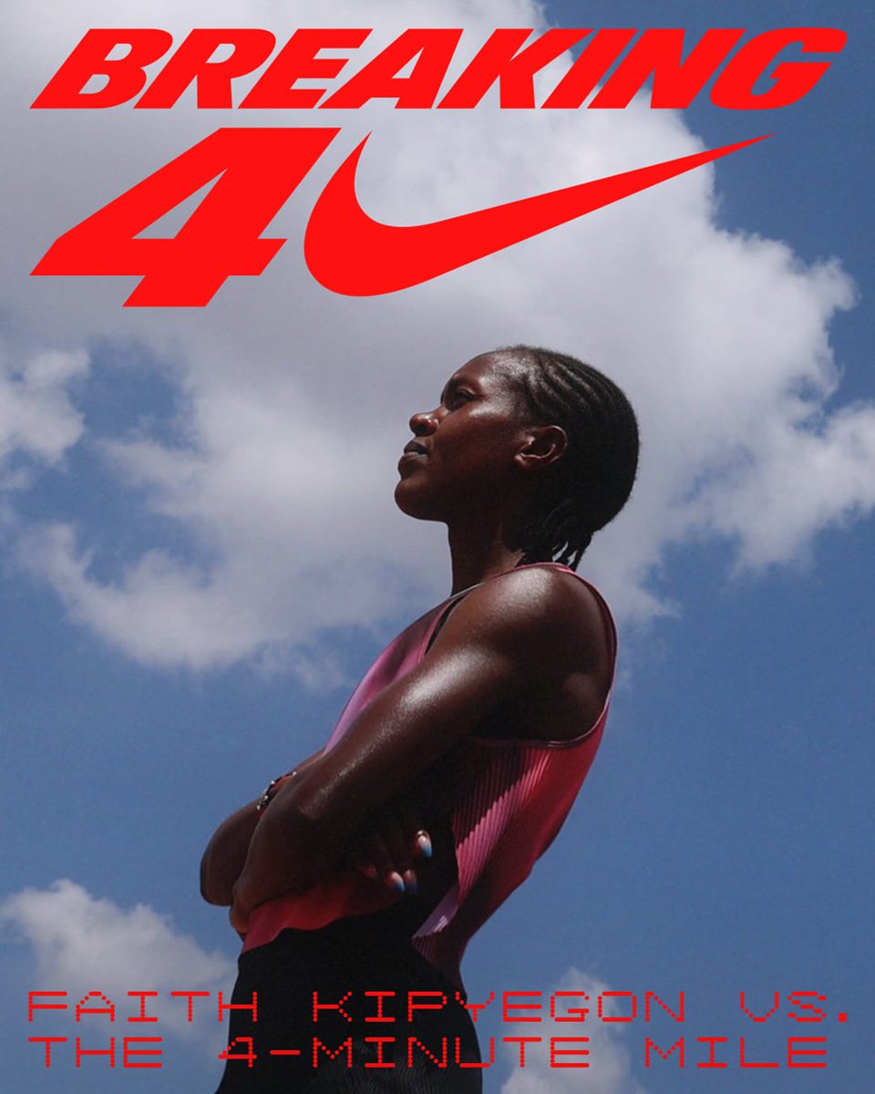It’s happening TODAY at 8:15pm Kenyan time!

Faith Kipyegon takes on the impossible — the first-ever sub-4-minute mile by a woman.

📺 Watch it LIVE on Prime Video, Nike’s YouTube &amp; socials.
This is history in motion.

#Kenya4Faith