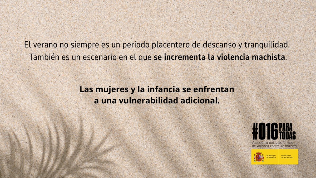 Y tú, ¿vas a hacer algo? Si ves o escuchas señales, actúa. Llama al 016. Puedes salvar vidas 🧵👇