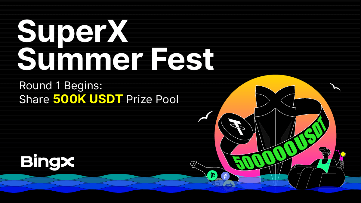 BingXOfficial's tweet photo. Why sweat in the sun when you can flex on the charts? 😎

SuperX Solo just dropped—2 leaderboards, 230K+ USDT, and twice the bragging rights.

Bring a friend, bag rewards together, and tap into that juicy 500K prize pool.

Join now: https://t.co/CXick2NmPq https://t.co/idTC163kR4