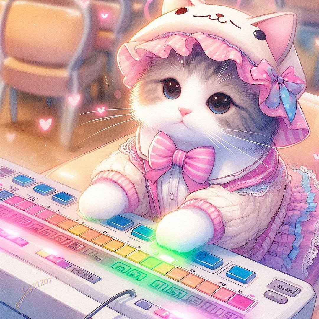 and1521207's tweet image. ゲームセンターで音ゲーをプレイする猫
リズムは、肉球が覚えてるニャ🐾
You call it button mashing, I call it professional paw work—watch and learn, humans.😼
#AIart #AIArtwork #Cats #猫