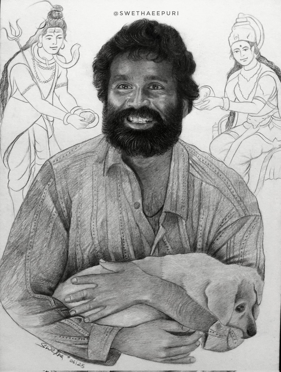 swethaeepuri's tweet image. Drawing done by me,hope you love this:) @dhanushkraja @KuberaaTheMovie @sekharkammula @iamRashmika 
#swethaeepuri #drawing #Pencildrawing #Kubera #dhanush