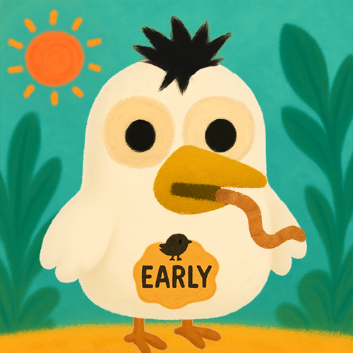 Honk! Honk! Who wants wings? 

10 WL spots up for grabs on X plus even more waiting on Discord 🐦

<a href="/EarlyBirdsBRC/">Early Birds - First BRC 2.0 Ordinals collection</a> is aiming to launch the first stake-enabled BRC-2.0 Ordinals collection.

• 🐦: 5,000 supply - WL 0.00014 BTC 
• 📅: 17 Jul, 10 AM EST
• 🪙: 1 Bird → 1,000 tokens