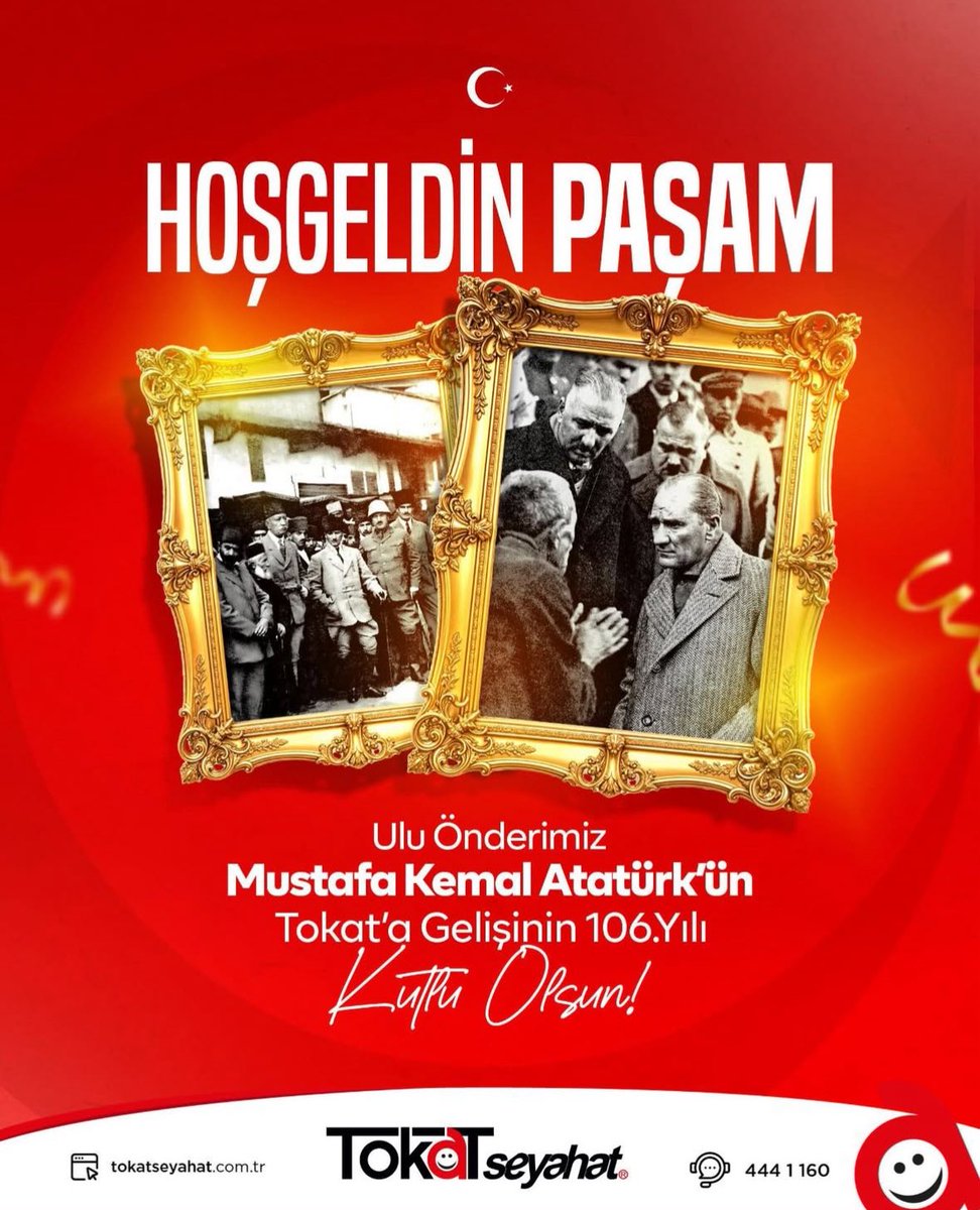 Mustafa Kemal Paşa’nın Tokat’a ilk kez gelişinin 106. yılı kutlu olsun. 

kulturportali.gov.tr/turkiye/tokat/… TOKAT ATATÜRK EVİ | Kültür Portalı