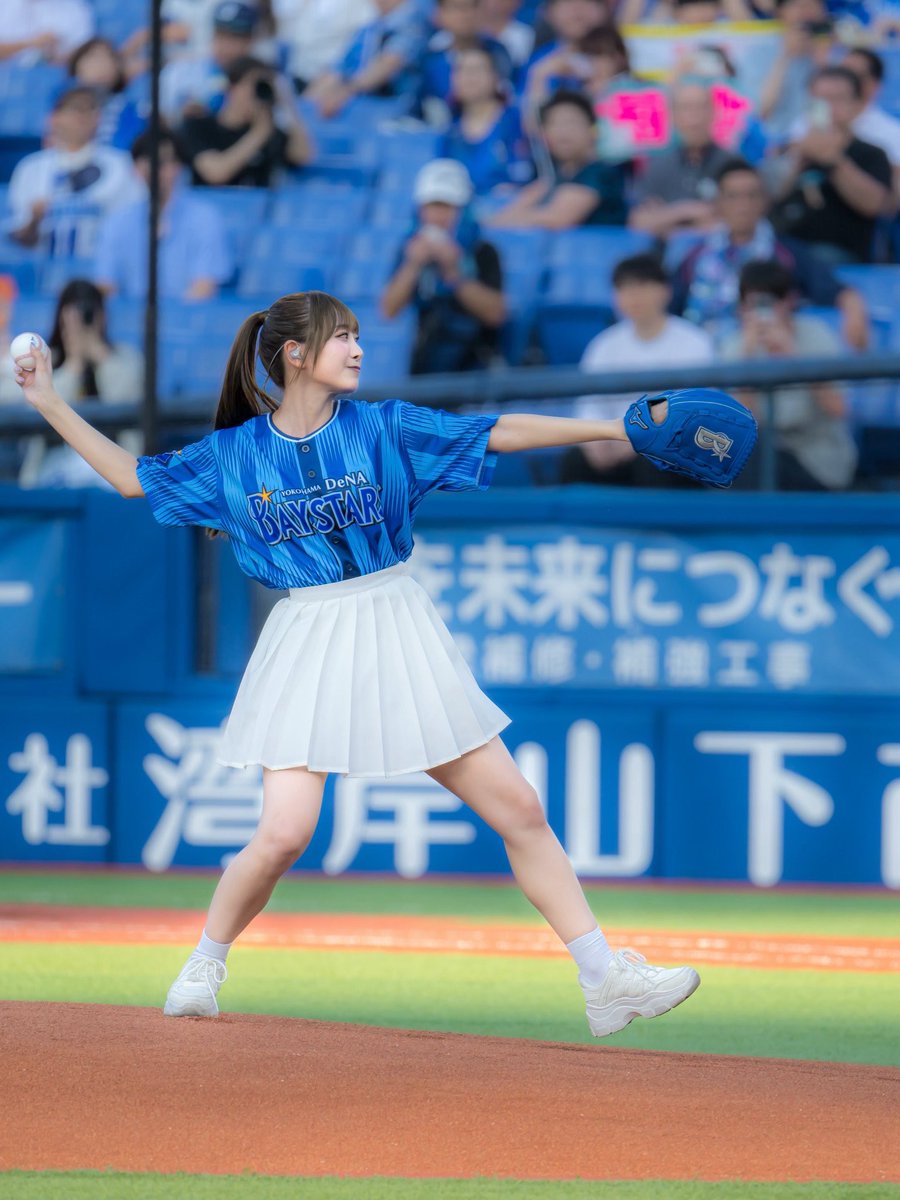 セレモニアルピッチ⚾️💙🌟