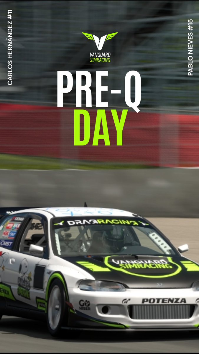 Vanguard Simracing (@vanguardsim) on Twitter photo Hoy tenemos trabajo doble, empezamos con la prequaly del evento benéfico de ADA.
🏆| Evento benéfico ADA <a href="/TLS_Simracing/">𝗧𝗵𝘂𝗻𝗱𝗲𝗿𝗟𝗶𝗴𝗵𝘁𝘀 𝗦𝗶𝗺𝗿𝗮𝗰𝗶𝗻𝗴</a>
⌚| 21:00
🏁| Prequaly, Circuit de Barcelona Catalunya
🎮| <a href="/DIHONDIA/">DIHONDIA</a> #11
🎮| <a href="/PNievest_/">Pablo Nieves</a> #15
#BeVanguard Hoy tenemos trabajo doble, empezamos con la prequaly del evento benéfico de ADA.
🏆| Evento benéfico ADA <a href="/TLS_Simracing/">𝗧𝗵𝘂𝗻𝗱𝗲𝗿𝗟𝗶𝗴𝗵𝘁𝘀 𝗦𝗶𝗺𝗿𝗮𝗰𝗶𝗻𝗴</a>
⌚| 21:00
🏁| Prequaly, Circuit de Barcelona Catalunya
🎮| <a href="/DIHONDIA/">DIHONDIA</a> #11
🎮| <a href="/PNievest_/">Pablo Nieves</a> #15
#BeVanguard