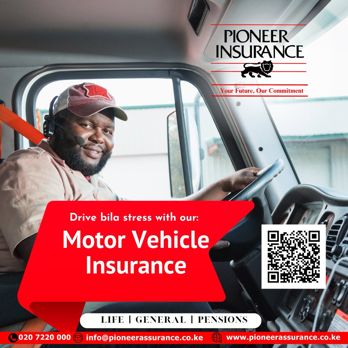 Drive bila stress with our Motor Vehicle Insurance! #MotorInsurance #StressFreeDriving #CarInsurance #PioneerGeneral #DriveSmart
