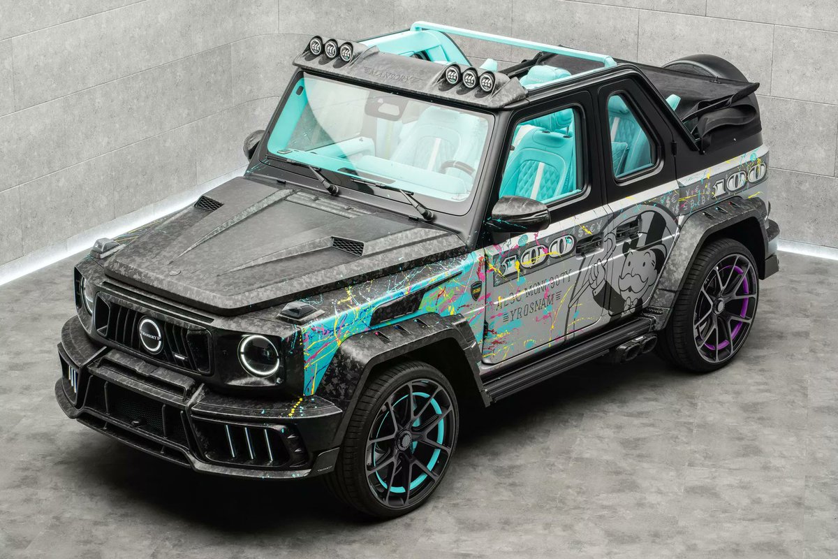 MadridMotorS's tweet photo. (1/4) New Mercedes Glase G by Mansory, el preparador crea una versión 3 puertas cabrio de su carisimo SUV deportivo/offroad con detalles del juego...#mercedes #gclass #classg #suv #premium #tuning #mansory #v8 #sales #europe #supercar #luxurycars #FelizJueves #FelizJuevesATodos https://t.co/ueiaJOsTuv