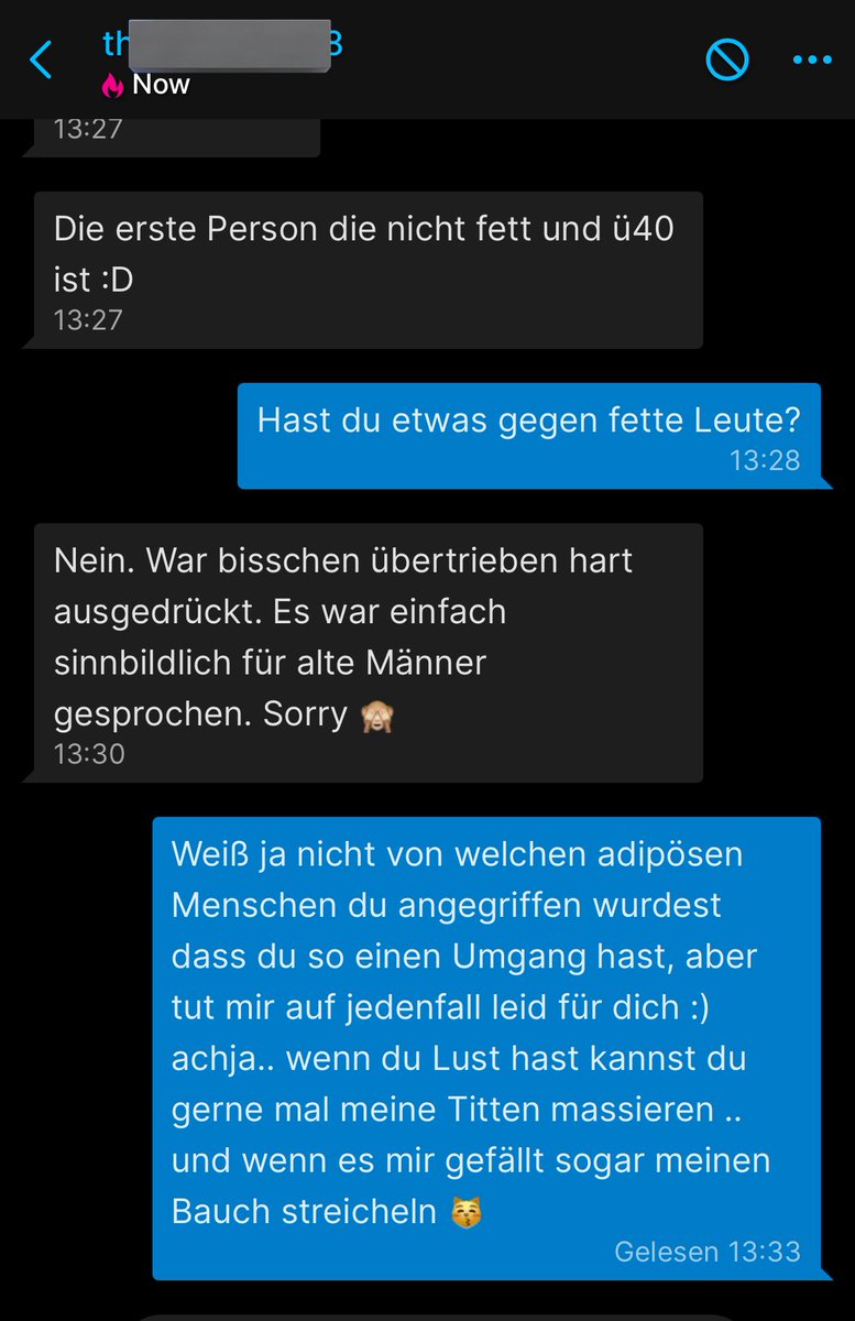 Gayromeo in einem Bild .. solche Typen wundern sich dann wieso sie niemanden zum bumsen finden 😃👏 #gayromeo #nachrichten #chats