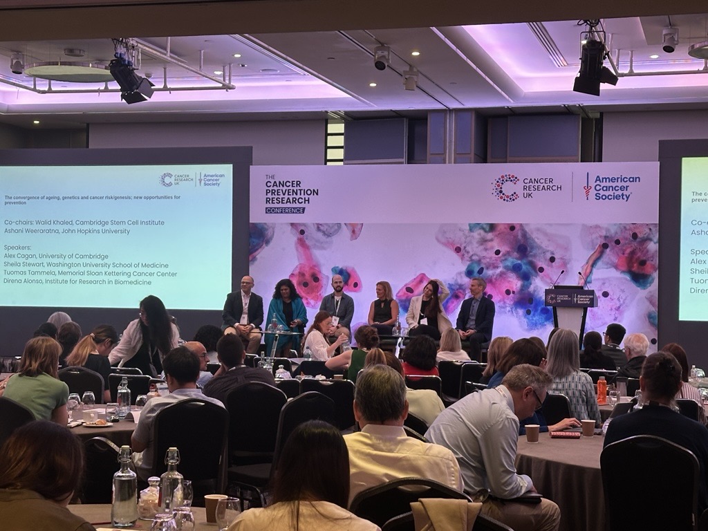 anbu_ldr's tweet image. A whirlwind at #PrevConf25! ~The convergence of ageing, genetics & cancer risk—co-chaired by @WTKLAB & Prof Weeraratna—unpacked how ageing, environment & evolution shape cancer. Stellar talks from @DirenaAC, @sastewartlab, @TuomasTammela & @ATJCagan.
