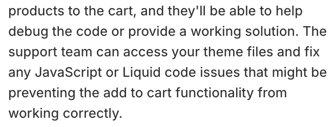 DavisPaipa's tweet image. I’d just like to see how the Shopify dev team will now help merchants fix all the issues caused by Sidekick app blocks (That's the only way Sidekick will improve).
When I was building my first store, they didn’t care — it was either do it yourself or hire an agency/dev!