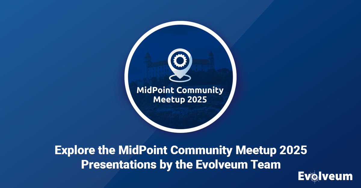 Whether you joined us at the MidPoint Community Meetup 2025 or couldn’t attend, you can explore the presentation slides from the Evolveum team’s community talks.👉Browse the topics and revisit the ideas we shared: docs.evolveum.com/talks/

#MCM2025 #opensourceIGA #identitysecurity