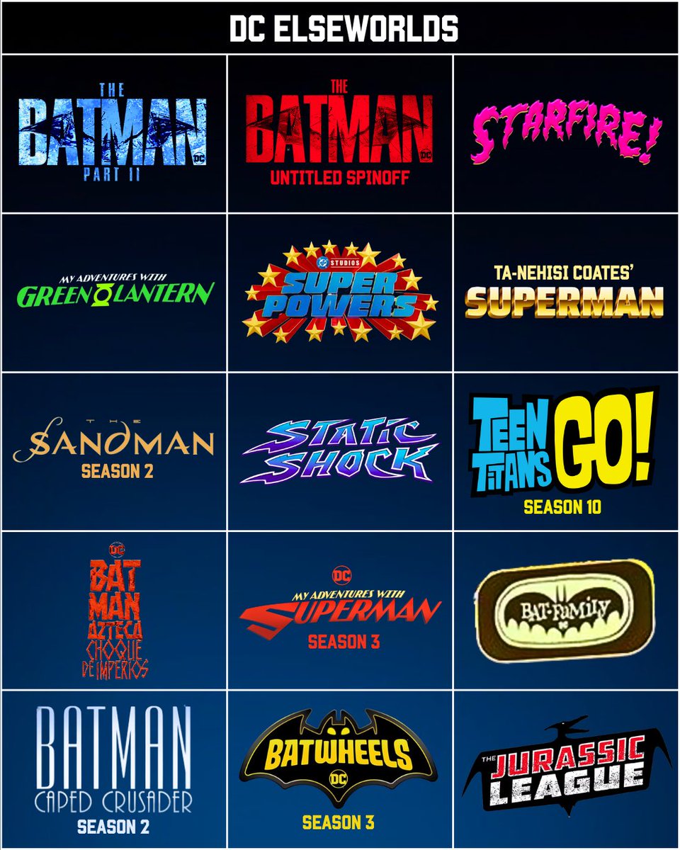 Every DC Universe project currently set to release.