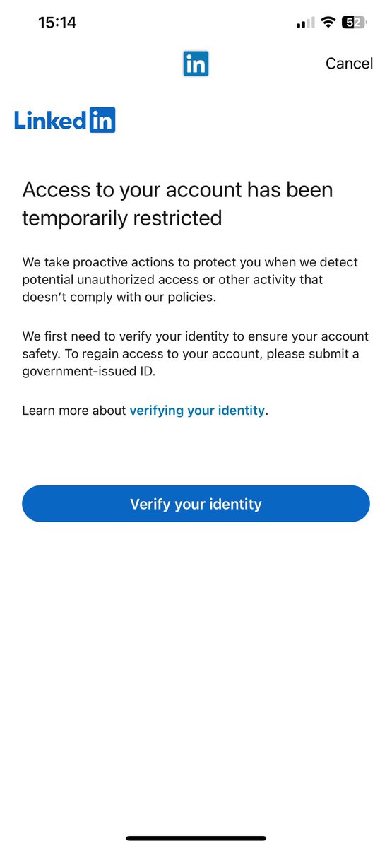 WazakNFT's tweet photo. Hey @LinkedInHelp, my account was restricted twice by mistake. I already verified my identity the first time, but now I can’t do it again through the app. I’ve submitted my ID &amp; driver’s license via the support form. Please help me restore access! 🙏 #LinkedInSupport https://t.co/b9leLcJaYz