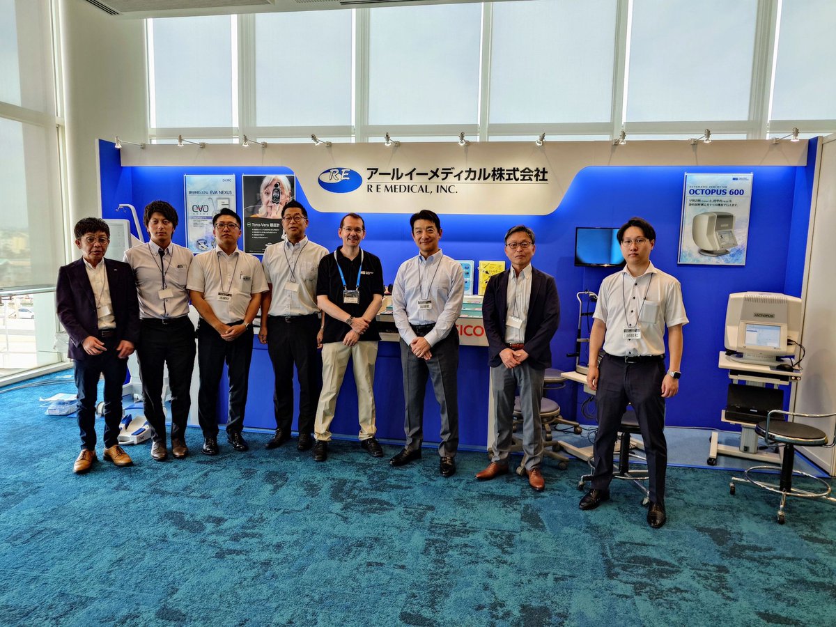 Huge thanks to RE Medical &amp; Japan Focus, together with Patrick Coelen for their flawless first-hand demos at the recent #JSCRS. Visitors enjoyed our diagnostics solutions, including the Octopus 600, Eyestar 900 &amp; BQ 900 slit lamp + IM 910 3D.

haag-streit.com/en

#haagstreit