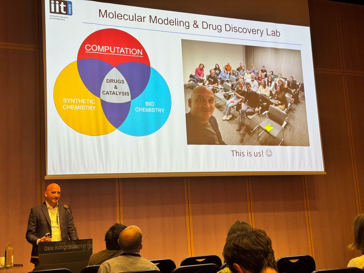 devivo_marco's tweet image. THIS IS US. ☺️🔥💪
Molecular Modeling and Drug Discovery Lab
Istituto Italiano di Tecnologia
#WATOC2025
Happy to present in Oslo our effort to connect mechanistic insights and key applications for Catalysis and Drug Discovery - targeting RNA, and more...
#StayTuned 😉