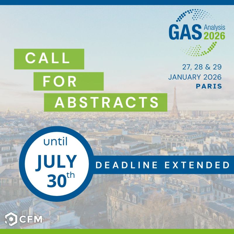 EURAMET (@euramet) on Twitter photo The <a href="/GASanalysisEvnt/">GAS Analysis Symposium & Exhibition</a> 2026 call for abstracts has been extended to WEDNESDAY 30 JULY
Topics include:
☁️ Gas Metrology
☁️ Hydrogen, Alternatives & CCUS
☁️ Digitisation
☁️ Emissions & Air Quality Monitoring
☁️ Chemometrics
+ more!
Learn more & submit 👉 gasanalysisevent.com/call-for-abstr… The <a href="/GASanalysisEvnt/">GAS Analysis Symposium & Exhibition</a> 2026 call for abstracts has been extended to WEDNESDAY 30 JULY
Topics include:
☁️ Gas Metrology
☁️ Hydrogen, Alternatives & CCUS
☁️ Digitisation
☁️ Emissions & Air Quality Monitoring
☁️ Chemometrics
+ more!
Learn more & submit 👉 gasanalysisevent.com/call-for-abstr…