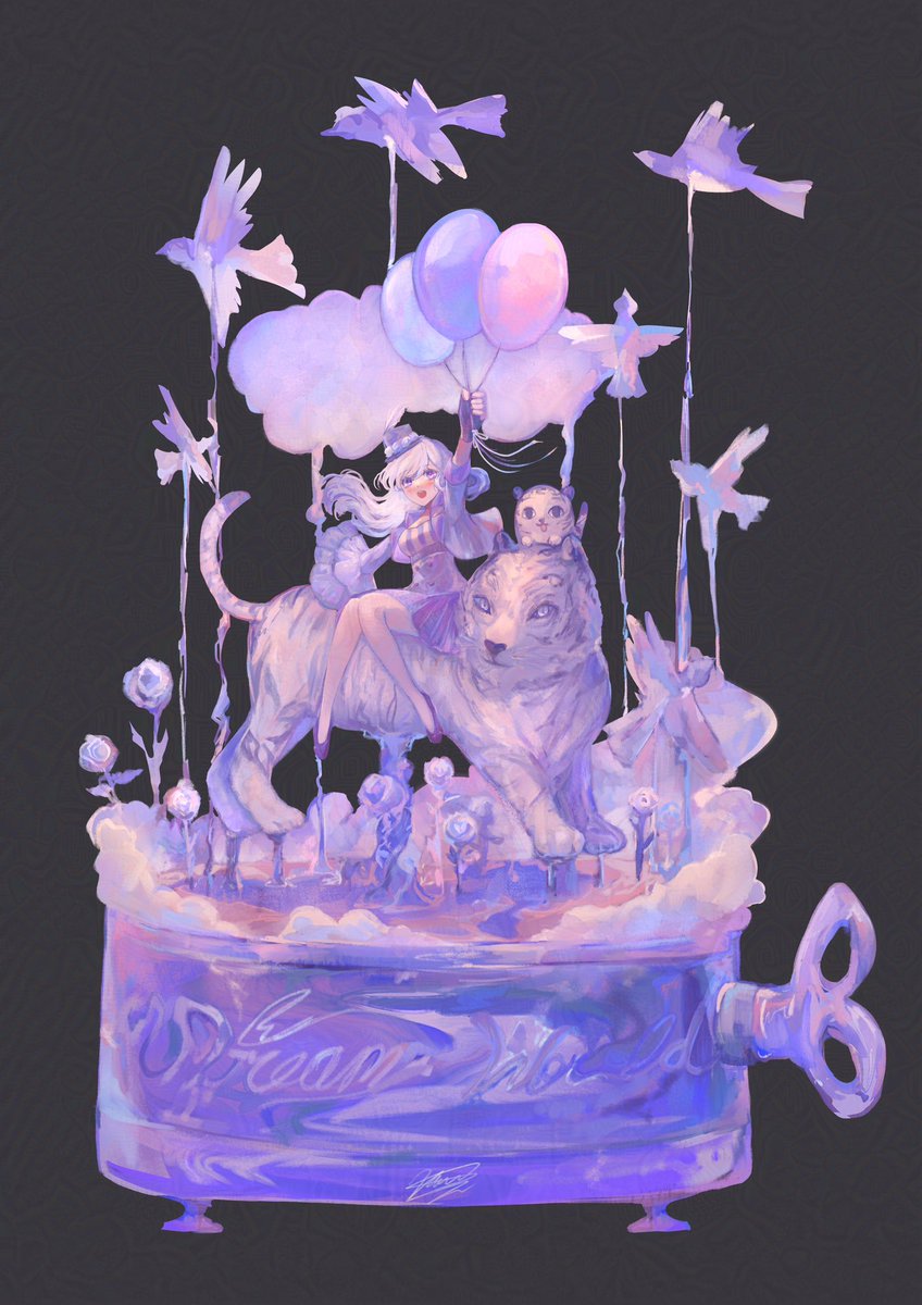 🎶🍰🐅☁️ #oc
Cake ? Music Box ? But most importantly, Tiger Tamer with her Tigers (っ＞ω＜c)☆.°✨ (which I rarely draw)