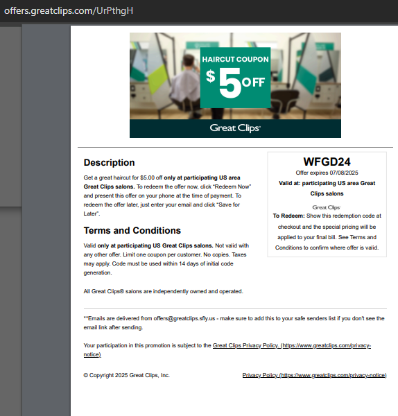 25GreatClips's tweet image. Great Clips Coupons July 2025. ✂️✂️✂️ $5 Off Coupons & $ 8.99 Haircut Discount Codes. $9.99 Great Clips Coupons July 2025 Printable✂️✂️✂️.
promorecharge.com/coupon/8-99-gr…
#GreatClipsCoupons #greatclipscoupon2025 #greatclipscouponjuly2025