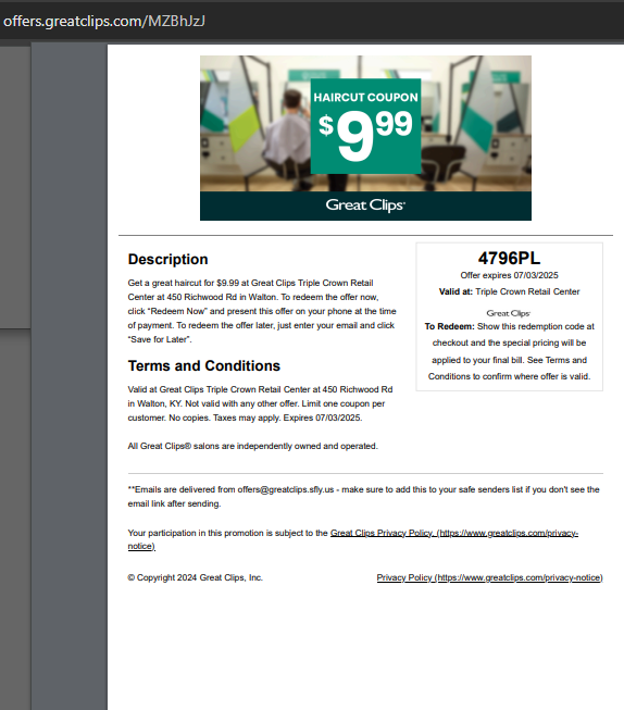 25GreatClips's tweet image. Great Clips Coupons July 2025. ✂️✂️✂️ $5 Off Coupons & $ 8.99 Haircut Discount Codes. $9.99 Great Clips Coupons July 2025 Printable✂️✂️✂️.
promorecharge.com/coupon/8-99-gr…
#GreatClipsCoupons #greatclipscoupon2025 #greatclipscouponjuly2025