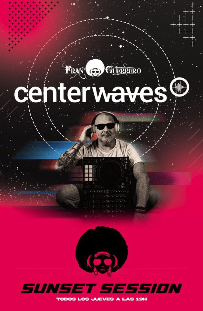 Por fin es #Juernes ,esta tarde tenemos una cita en mi espacio #SunsetSession de #CenterWaves
Conéctate a las 19:00 y disfruta de un ratito de buena musica #Dance con #DjFranGuerrero 
- ENTRA EN EL ENLACE
- UNA VEZ DENTRO, HAZ CLICK EN EL 💖
- COMPARTE.

centerwaves.com/shows/sunset-s…