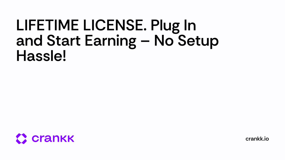 With the Panther X2 and Dusun Miner, there’s no waiting. 

They come with a lifetime Crankk license, meaning no renewals or delays. 

Just plug in the device, and start earning from 20+ projects immediately.

Start your journey: crankk.io/shop