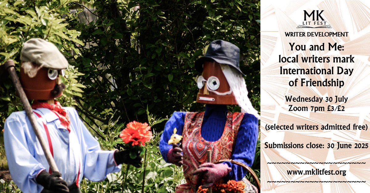 MKlitfest's tweet image. 4 days left to make your submission!
Young or old, male or female, single or married, straight or otherwise, our friends are a source of joy, comfort, support and understanding.
More info: mklitfest.org/friendship
#FriendshipDay #InternationalFriendshipDay