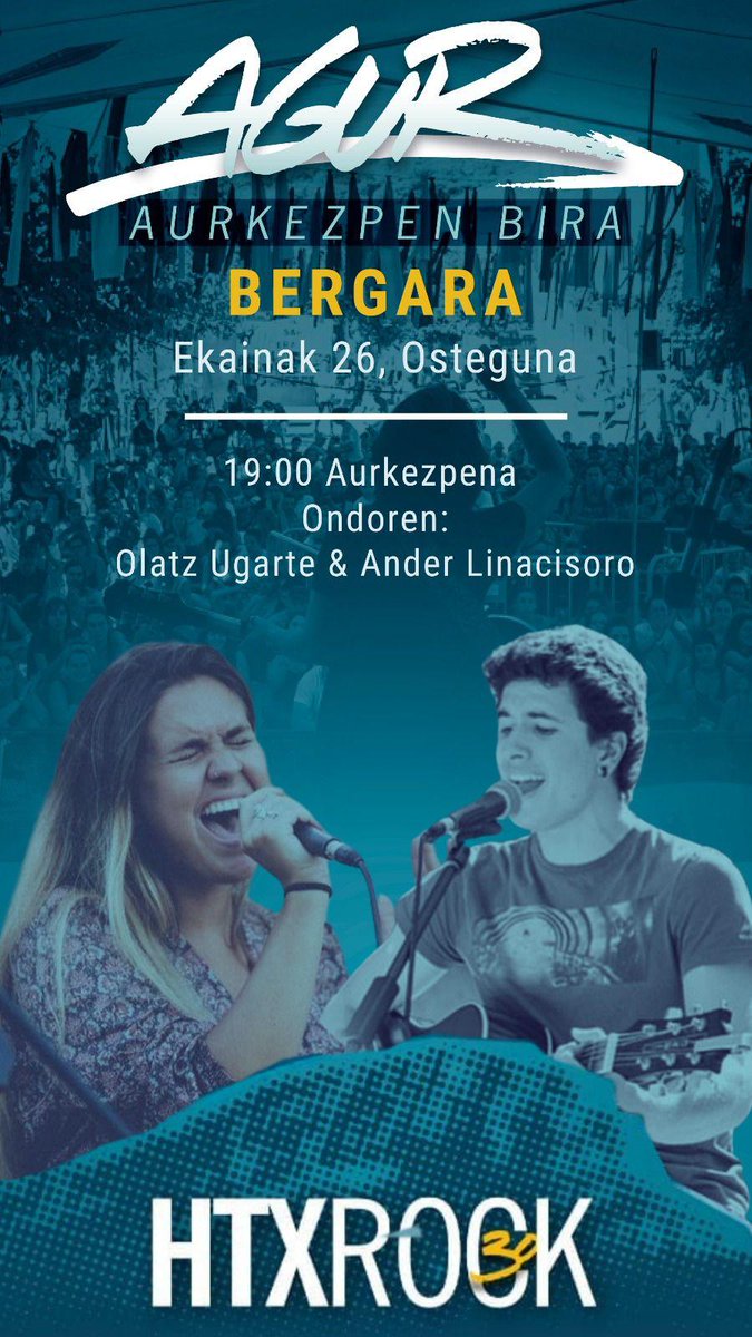 💥 Gaur Hatortxun aurkezpena ta kontzertu elegante bat izango dou Arranuan