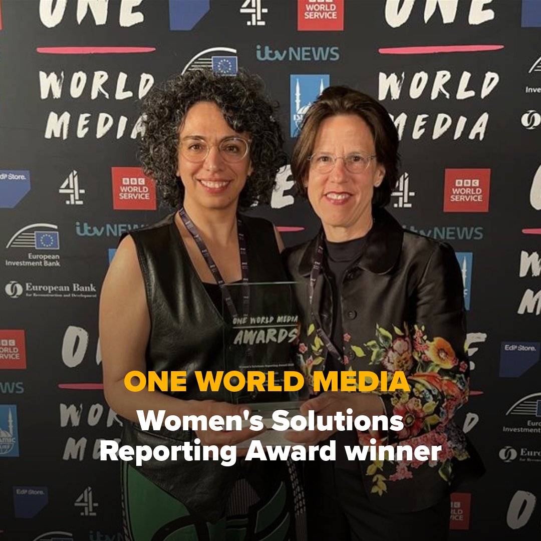European Investment Bank (@eib) on Twitter photo Congratulations to <a href="/MajedNeisi/">Majed Neisi</a>, <a href="/emmaailes/">Emma Ailes</a> and the
<a href="/BBC100women/">BBC 100 Women</a> team for winning the EIB-backed <a href="/onewm/">One World Media</a> Women’s Solutions Reporting Award.
‘Songs from Inside’ is a powerful and moving portrayal of women political prisoners in Iran.
bit.ly/OneWorldMediaA… Congratulations to <a href="/MajedNeisi/">Majed Neisi</a>, <a href="/emmaailes/">Emma Ailes</a> and the
<a href="/BBC100women/">BBC 100 Women</a> team for winning the EIB-backed <a href="/onewm/">One World Media</a> Women’s Solutions Reporting Award.
‘Songs from Inside’ is a powerful and moving portrayal of women political prisoners in Iran.
bit.ly/OneWorldMediaA…