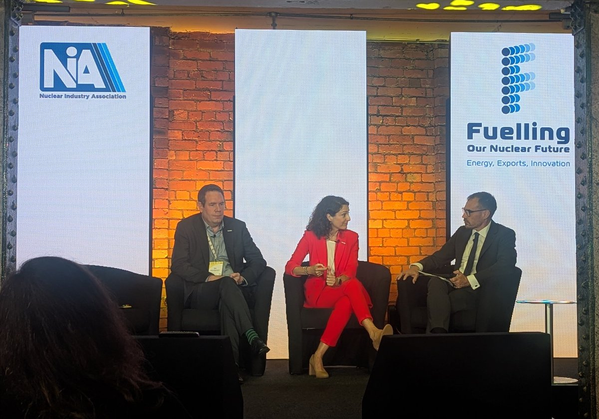 French nuclear company <a href="/Framatome_/">Framatome</a> on how it's expanding its support of nuclear operations in the UK 🇫🇷🤝🇬🇧

"Across the board our plans [for a UK fuel facility] have been very well received by the UK government."

Ian Henderson, CEO &amp; Caroline Jourdain, Exec VP

#Fuel2025