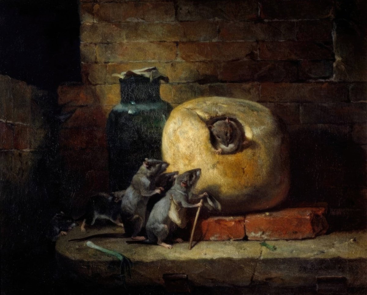 The Rat Who Withdrew From The World (Philippe Rousseau, 1885)
