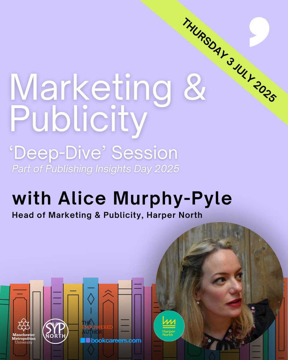 Comma Press🍉 #CeasefireNow (@commapress) on Twitter photo Ever thought about a career in books? Want to help grow authors' profiles & find their audience? <a href="/HarperNorthUK/">HarperNorth</a>'s Alice Murphy-Pyle leads a practical deep dive on Marketing & Publicity at #PID25
✉️DM for student discounts!
🗓️Jul 3 (10-4)
📍@manmetuni
🎟️eventbrite.co.uk/e/publishing-i… Ever thought about a career in books? Want to help grow authors' profiles & find their audience? <a href="/HarperNorthUK/">HarperNorth</a>'s Alice Murphy-Pyle leads a practical deep dive on Marketing & Publicity at #PID25
✉️DM for student discounts!
🗓️Jul 3 (10-4)
📍@manmetuni
🎟️eventbrite.co.uk/e/publishing-i…