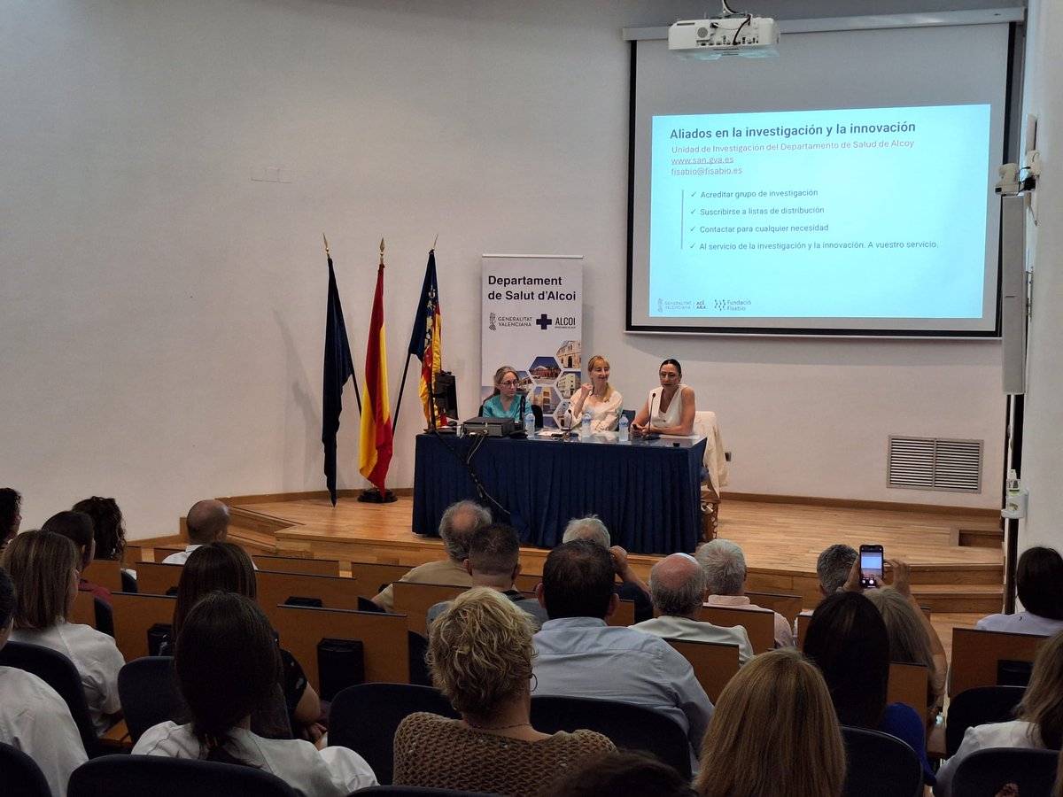 GVA Fisabio (@gvafisabio) on Twitter photo 🔬 La <a href="/GVAsanitat/">GVA Sanitat</a> impulsa la #investigación entre profesionales del Departamento de Salud de #Alcoi💡
🤝 La iniciativa busca consolidar una cultura #científica investigadora en el ámbito sanitario
fisabio.san.gva.es/es/actualidad/… 🔬 La <a href="/GVAsanitat/">GVA Sanitat</a> impulsa la #investigación entre profesionales del Departamento de Salud de #Alcoi💡
🤝 La iniciativa busca consolidar una cultura #científica investigadora en el ámbito sanitario
fisabio.san.gva.es/es/actualidad/…