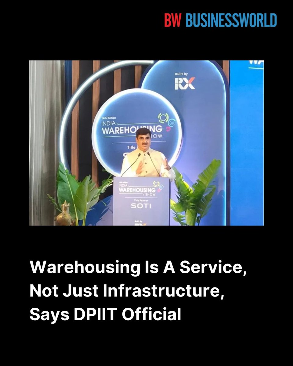 BWBusinessworld's tweet image. While explaining the need for value-added warehousing, Pankaj Kumar notes that we need to consolidate and integrate our fragmented warehouse segment

@DPIITGoI

Read More: ow.ly/koZ650WgGKH

#WarehouseManagement #InventoryManagement #LogisticsIndustry