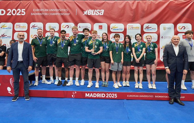 EUSA | <a href="/UniNottsBC/">UoN Badminton</a> took home a well fought bronze 🥉 in the <a href="/EUSABadminton/">EUSA Badminton</a> championships after coming up against a strong Strasbourg team 🏸 

Interestingly that medal represents our 50th ever <a href="/eusaunisport/">EUSA - University Sports Europe</a> medal, ranking us 3rd overall on the all-time list 👏🏼