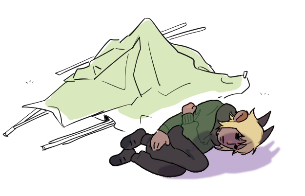 Eddy_mpc5's tweet image. #MPC5event1 l day 2 จัดเต้นท์ l โรลเปิดแยกรูท

แพะ? นามว่าเอ็ดมันด์🐐 กำลังนอนหมดสภาพ
หลังจากพยายามสู้กับเต้นท์ผ้าใบที่อุตส่าห์ไปดอยชาวบ้านมาได้แต่ก็ยัง--

&quot;...ฉันมันไร้ค่า&quot;
&quot;ท ทำไม...&quot;

ถ้าคุณเป็นมอนสเตอร์ที่ผ่านมาคุณสามารถ

❤️ช่วย
💔ถมถุย
😞เมิน

(+ได้ นุเหงา🥺)