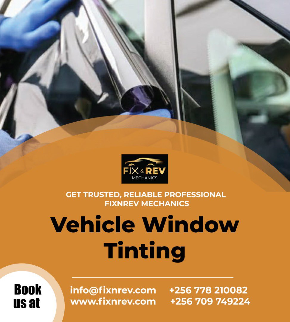 nbstv's tweet photo. Want your vehicle windows tinted? Get trusted, reliable, and professional service from @FixnRev mechanics.
Call today: 0778 210082 / 0709 749224
Visit: https://t.co/pCtY8HxjTQ
#FixNRev #NBSUpdates https://t.co/8YlpLpGk2N
