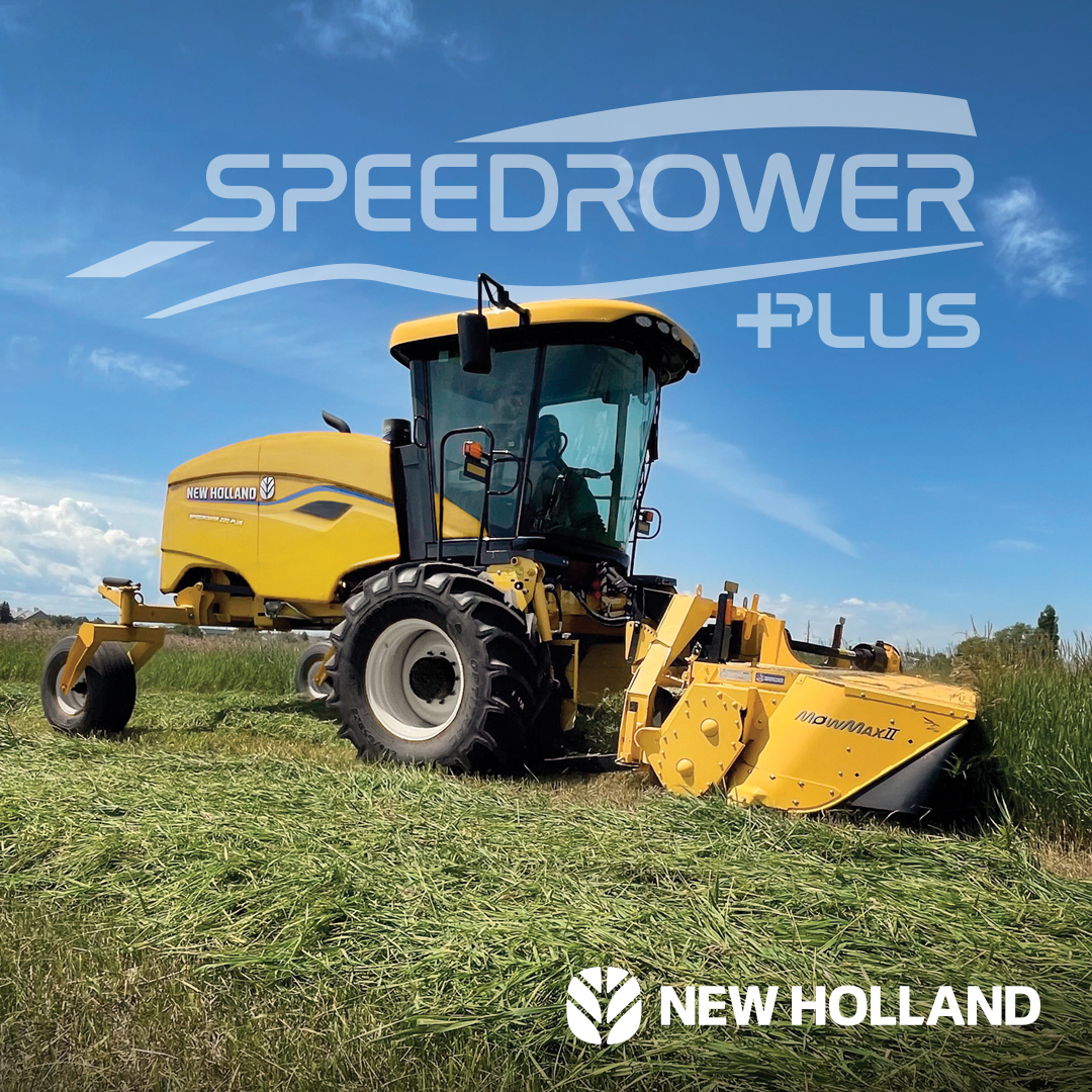 The newest generation of Speedrowers is the product of years of conversations with haymakers like you in order to build a windrower that helps you mow more hay in a day. The result: Industry-leading speeds, ideal comfort, effortless productivity &amp; efficiency.