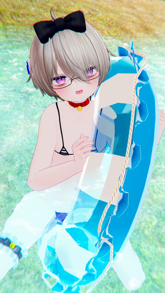 「浮き輪ってこう使うのじゃないって僕でもわかるんだけど……」