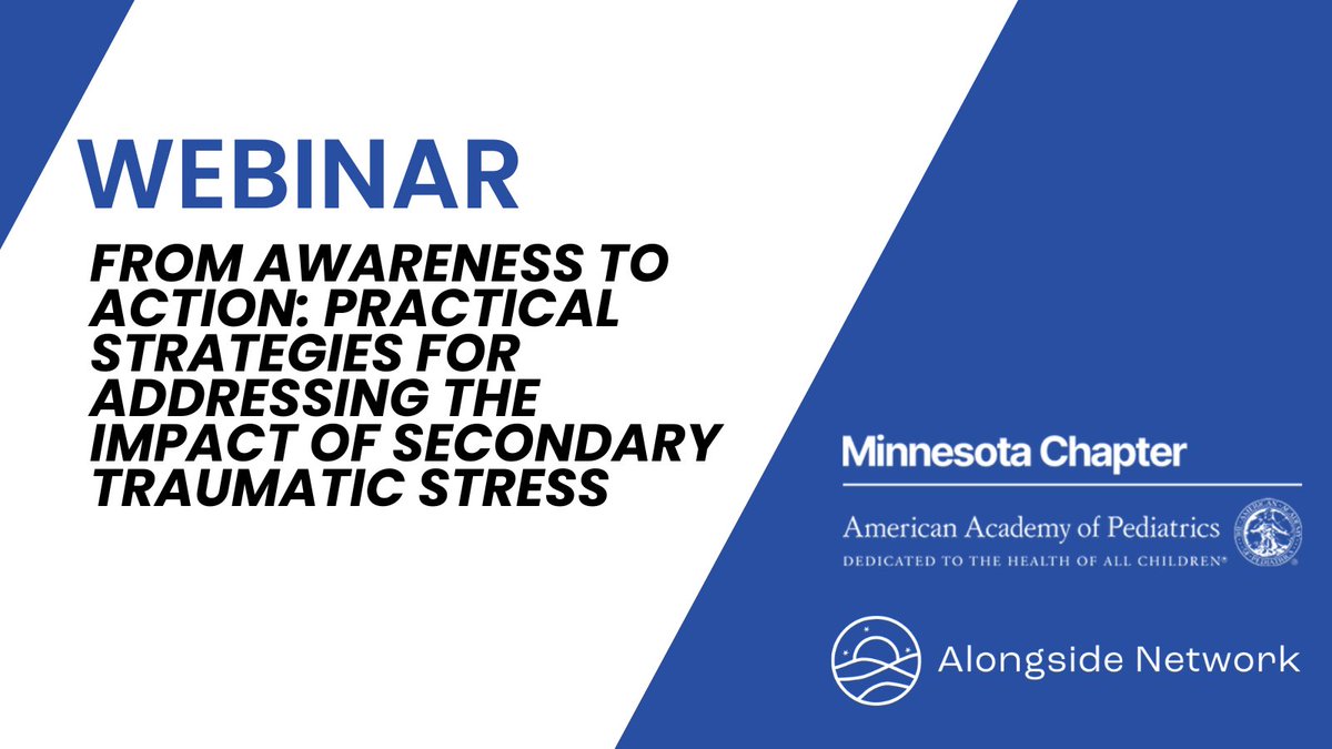 From Awareness to Action: Practical Strategies for Addressing the Impact of Secondary Traumatic Stress
TODAY | 12:15 pm - 1:00 pm

This session offers AMA PRA Category 1 Credit™ / CME and will focus on secondary trauma experienced by pediatricians. 

us06web.zoom.us/webinar/regist…