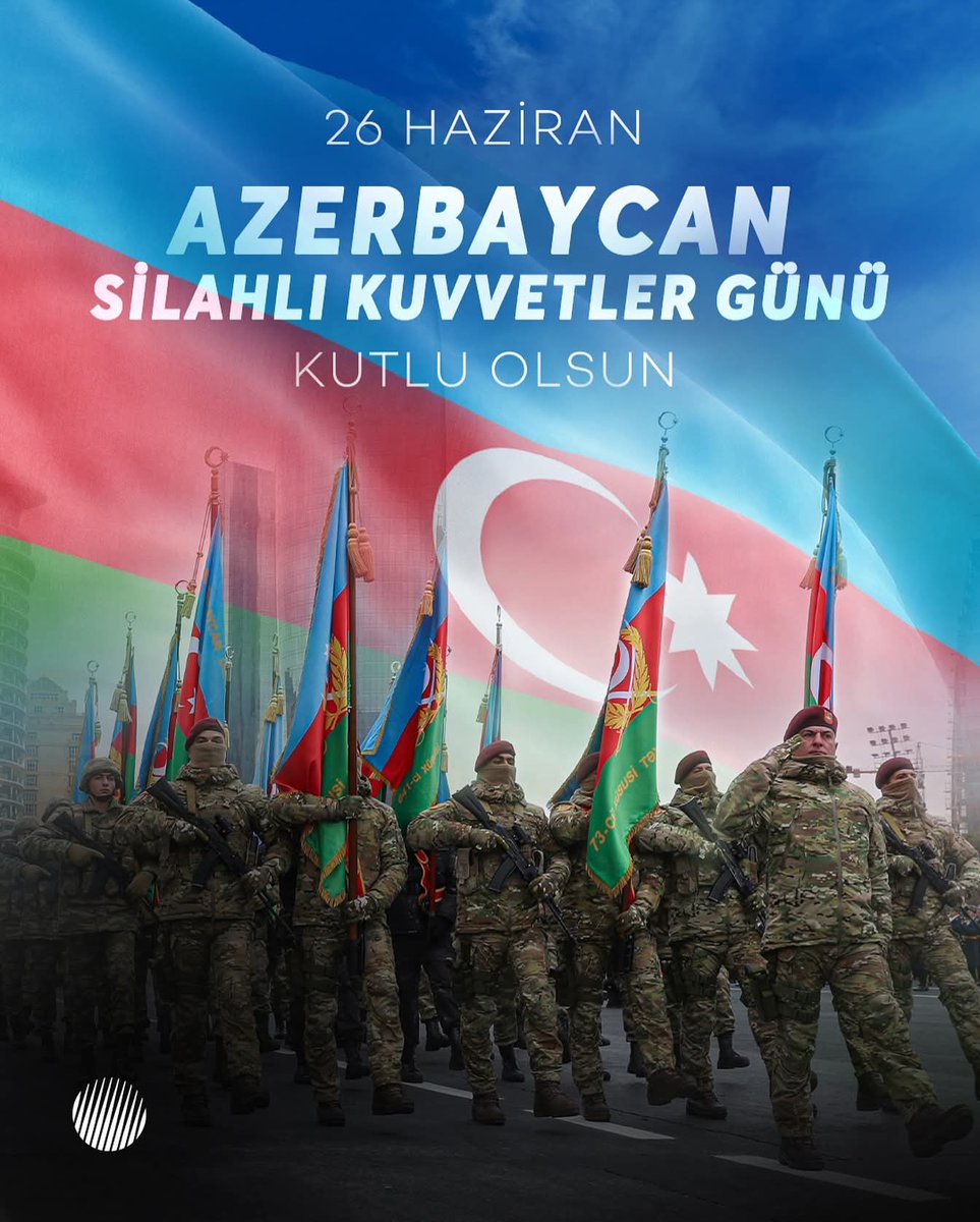 Azerbaycan ordusu zalimlerin korkusu... 🇦🇿

Azerbaycan Silahlı Kuvvetler günü... Kutlu olsun...

#AzerbaycanOrdusu
#AzerbaycanSilahlıKuvvetleri