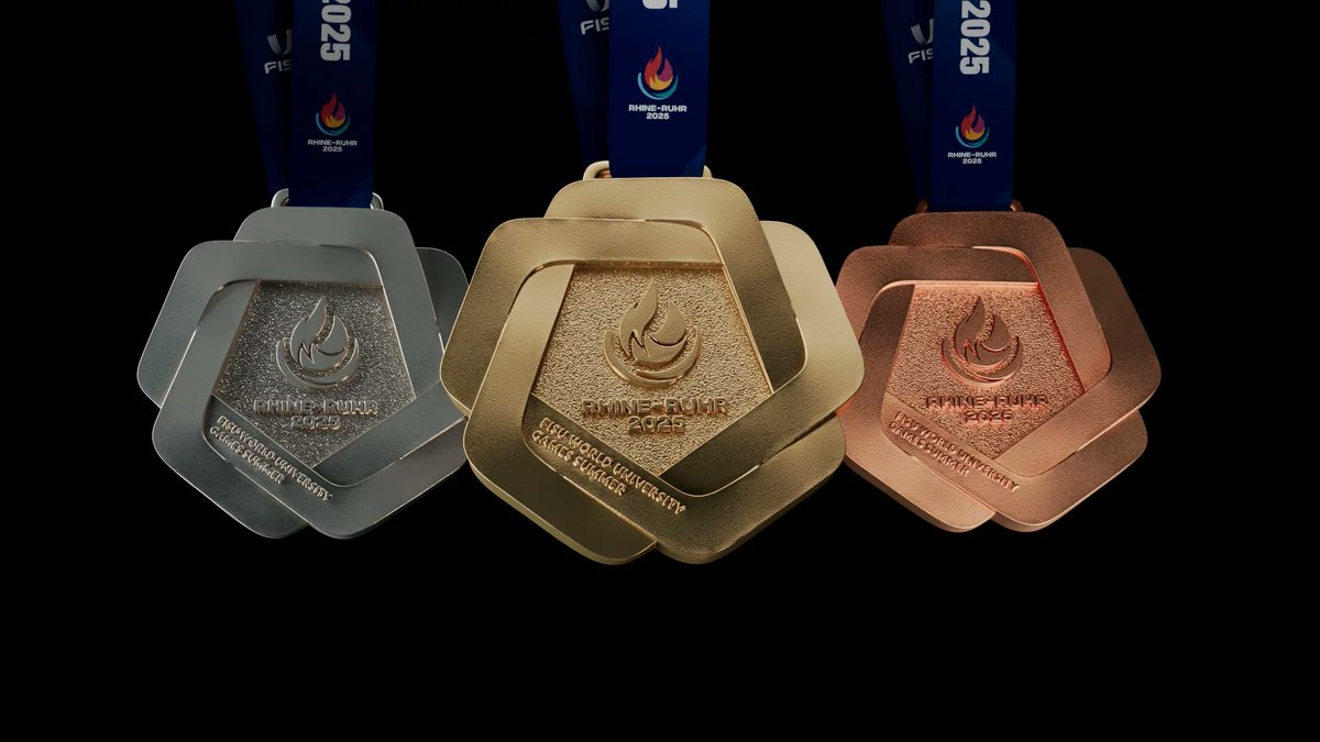 FISU's tweet image. ๐
ย The Rhine-Ruhr 2025 medals: the world in motion! ๐โจ
Read more ๐
fisu.net/2025/06/26/theโฆ
#RhineRuhr2025 #Unisport