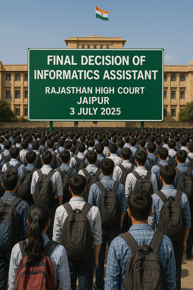 2.5 वर्षों से धैर्यपूर्वक प्रतीक्षा कर रहे #सूचना_सहायक_भर्ती के अभ्यर्थी अब पूरी आशा से न्याय की अपेक्षा कर रहे हैं —  हमें विश्वास है कि सरकार, न्यायपालिका और बोर्ड अपना कर्तव्य निभाएंगे। आने वाली 3 जुलाई को हमें न्याय प्रदान करेंगे। 🙏
<a href="/RajCMO/">CMO Rajasthan</a>
<a href="/Ra_THORe/">Col Rajyavardhan Rathore</a>
<a href="/alokrajRSSB/">Alok Raj</a> <a href="/yuvsways/">Yuvraj Samant</a>