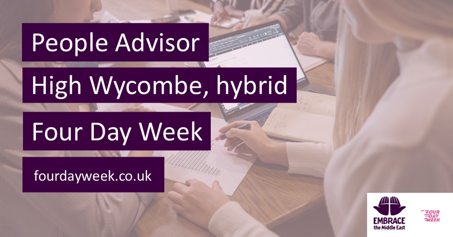 We are working with <a href="/FollowEmbrace/">Embrace the Middle East</a> to help them fill their People Advisor vacancy. This is a four-day week role based in High Wycombe. 

Find out more about this role here: tinyurl.com/5cksfwdr

#flexibleworking #peopleadvisor #HRjobs #HighWycombe #jobadvert #recruiting