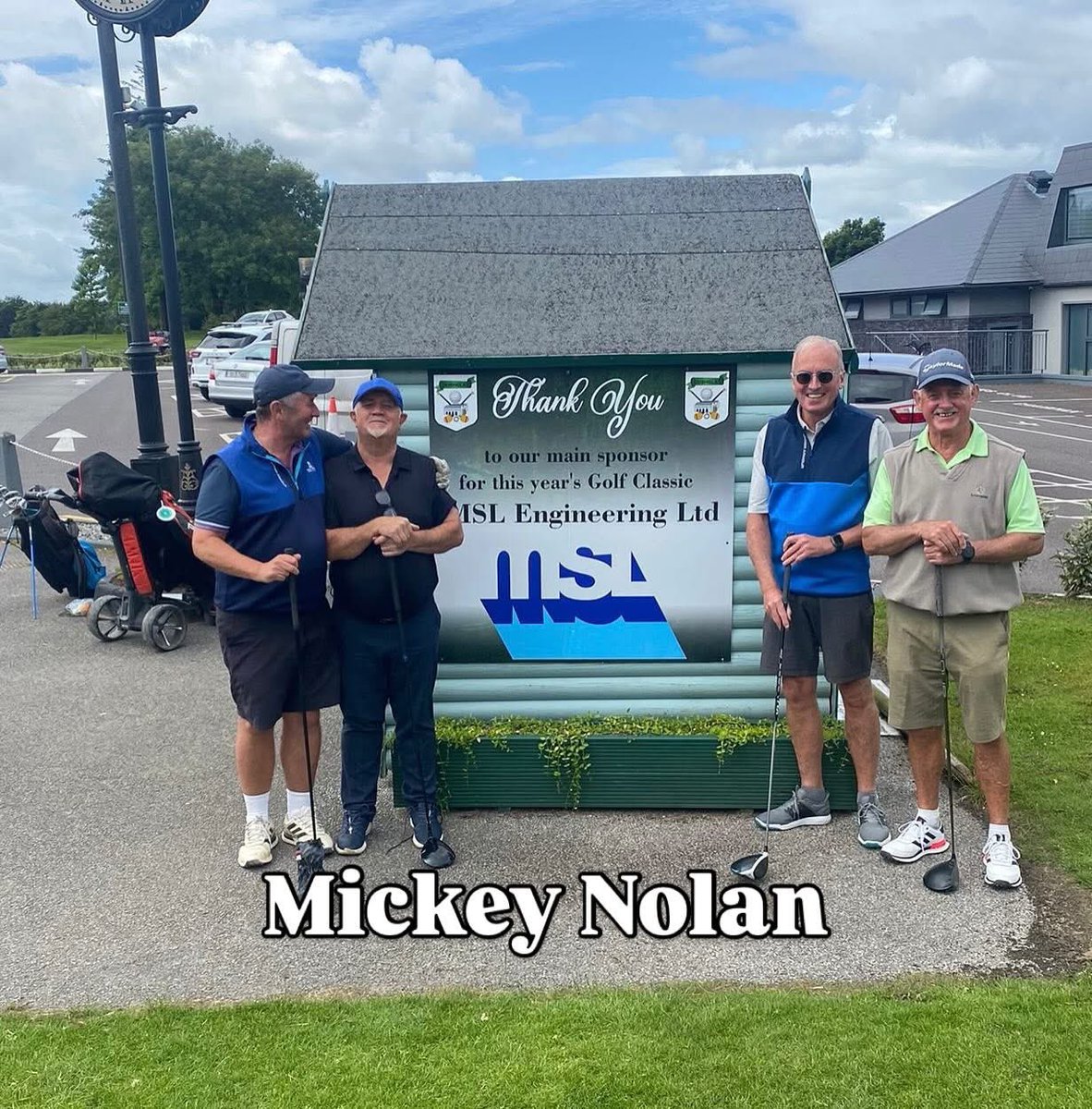 Our first few teams are out for our Annual Golf Classic.  One of the main fundraising events of the year , which is always a very competitive one. Thanks to MSL Engineering,  our main sponsor for the event for their support . Thanks to Douglas Golf Club for hosting the event .